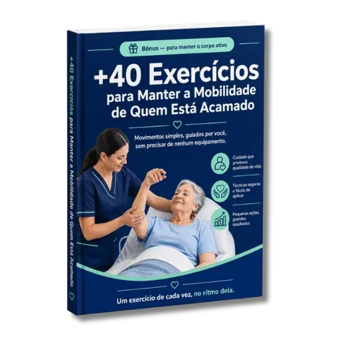 Capa do bônus Mais de 40 Exercícios para Manter a Mobilidade de Quem Está Acamado